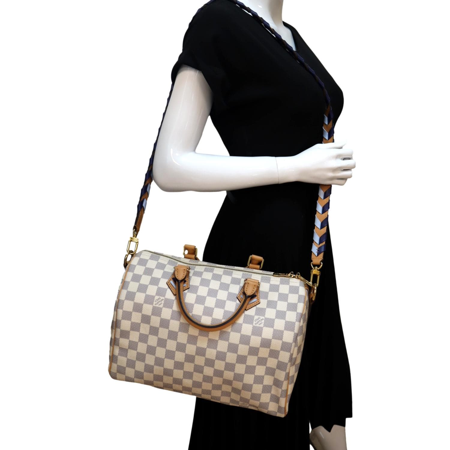 How To Spot Authentic Louis Vuitton Speedy 30 Damier Azur Bag and Where to  Find Date Code 