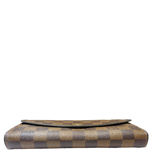 LOUIS VUITTON Sarah Damier Ebene Wallet Brown