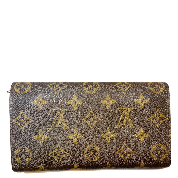 LOUIS VUITTON Sarah Vintage Monogram Canvas Wallet Brown