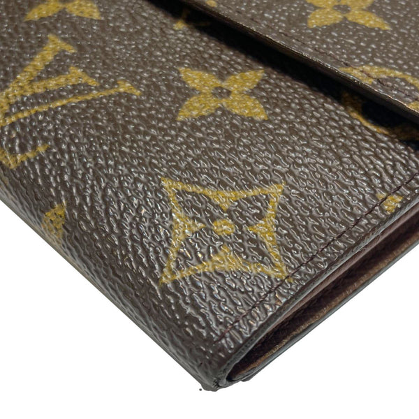 LOUIS VUITTON Sarah Vintage Monogram Canvas Wallet Brown