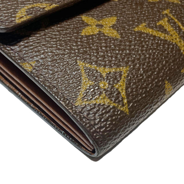 LOUIS VUITTON Sarah Vintage Monogram Canvas Wallet Brown