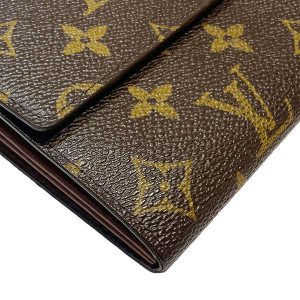 LOUIS VUITTON Sarah Vintage Monogram Canvas Wallet Brown