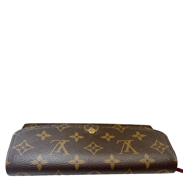 LOUIS VUITTON Emilie Monogram Canvas Wallet Brown