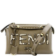 FENDI By The Way Medium Roma Leather Python Printed Elaphe Boston Bag Grey