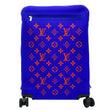 Louis Vuitton Horizon 55 4R Soft Thermoform Knit Rolling Luggage Travel Bag Blue