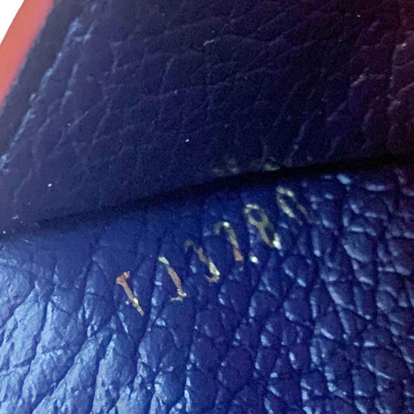 LOUIS VUITTON Victorine Monogram Empreinte Wallet Navy Blue