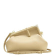 FENDI First Nappa Leather Shoulder Bag Beige