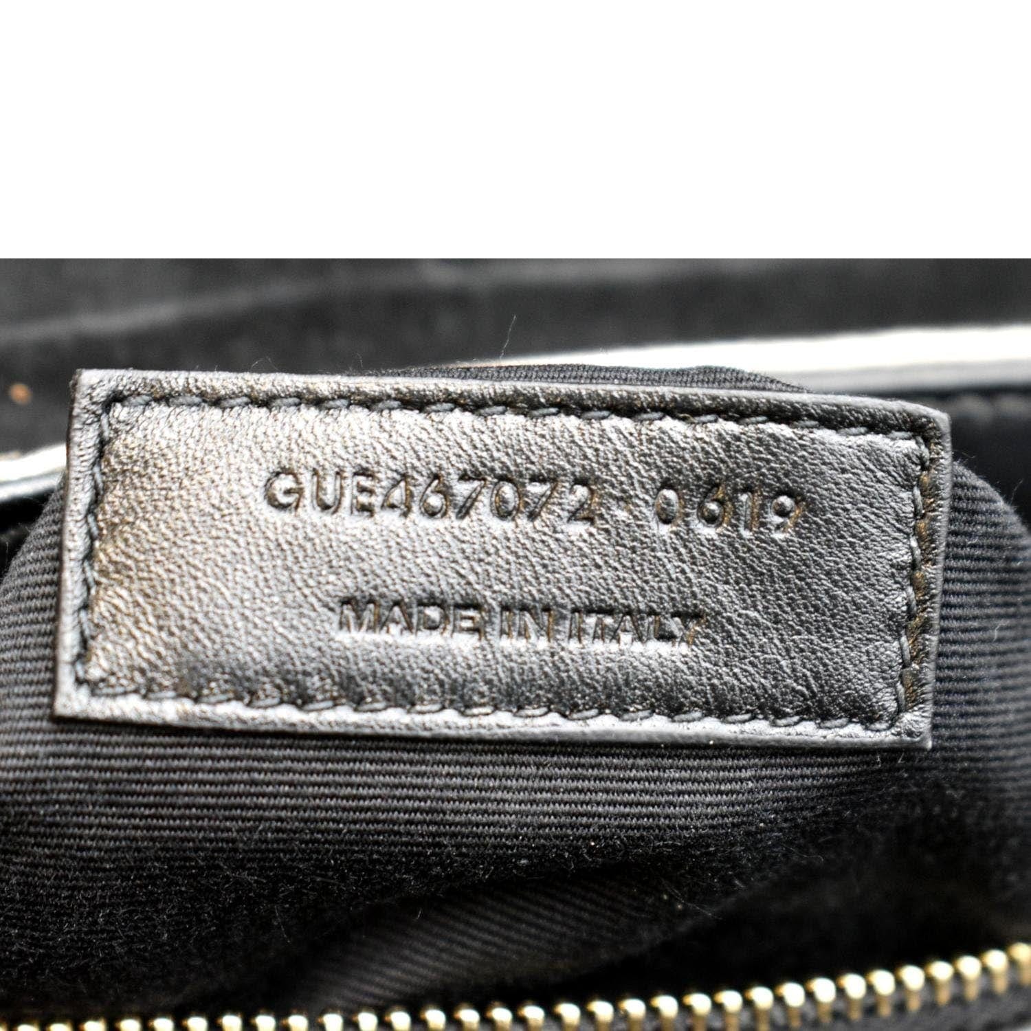 YVES SAINT LAURENT Loulou Toy Matelasse Leather Crossbody Bag Black