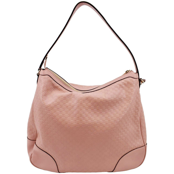 GUCCI Large Bree GG Leather Hobo Bag Pink 449244