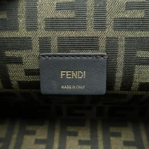 FENDI First Nappa Leather Shoulder Bag Beige