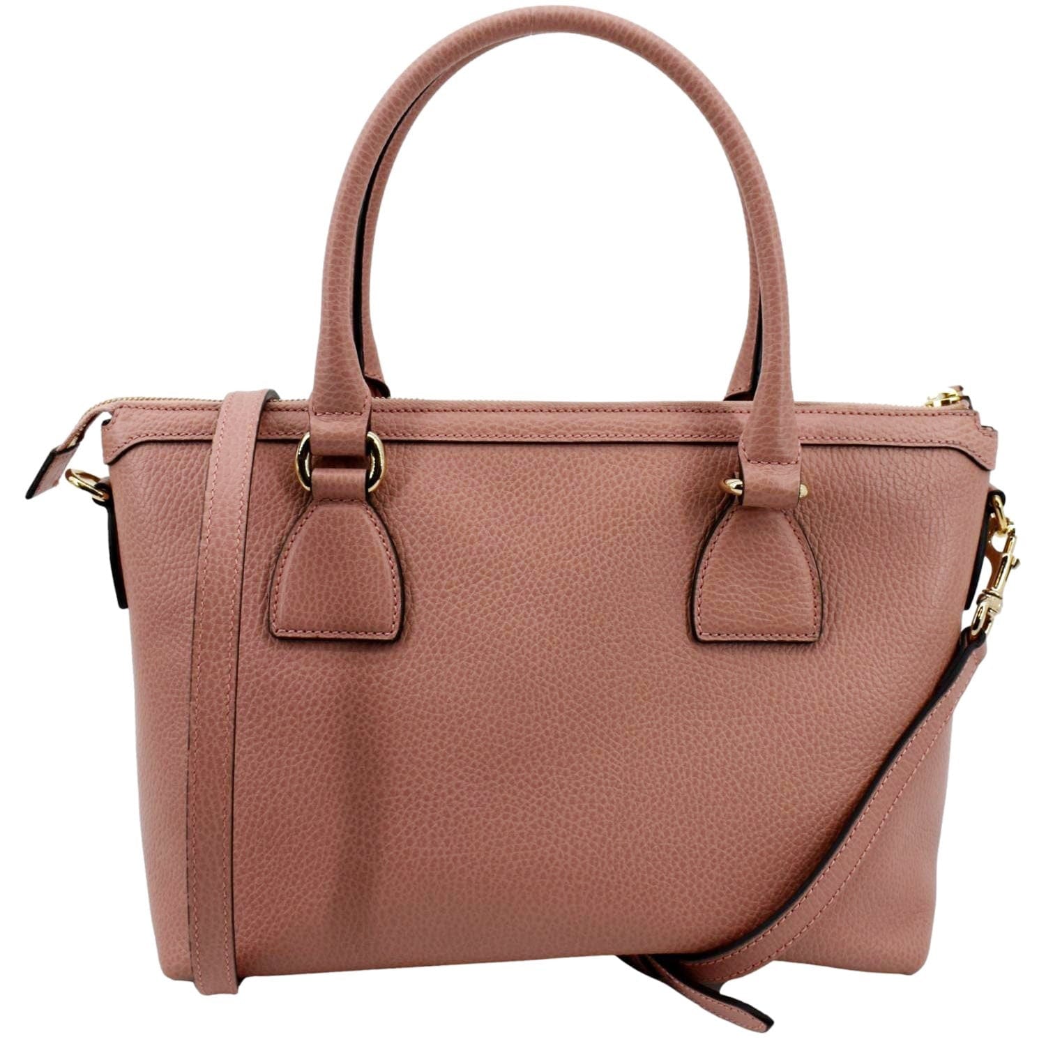 Gucci 2-Way Leather Tote Shoulder Bag