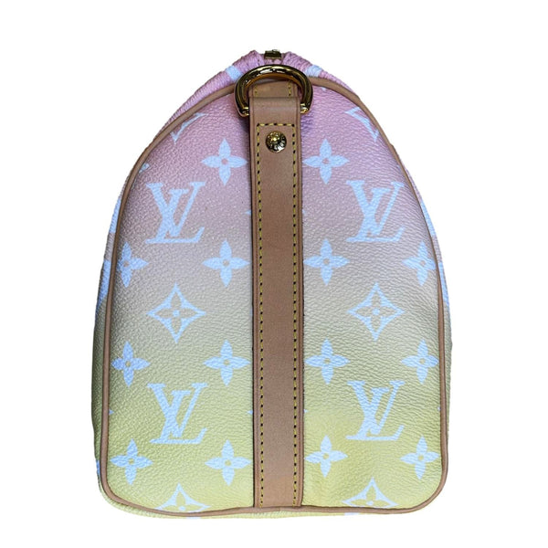 LOUIS VUITTON Speedy Bandouliere By The Pool Giant Monogram Shoulder Bag Multicolor