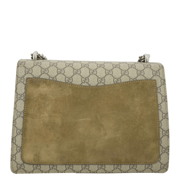 GUCCI Dionysus Medium GG Supreme Monogram Shoulder Bag Beige 403348