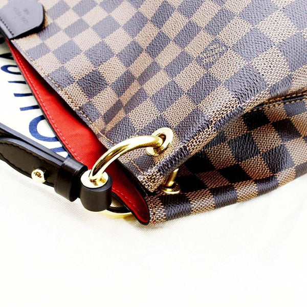 LOUIS VUITTON Graceful MM Damier Ebene Shoulder Bag Brown