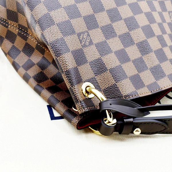 LOUIS VUITTON Graceful MM Damier Ebene Shoulder Bag Brown