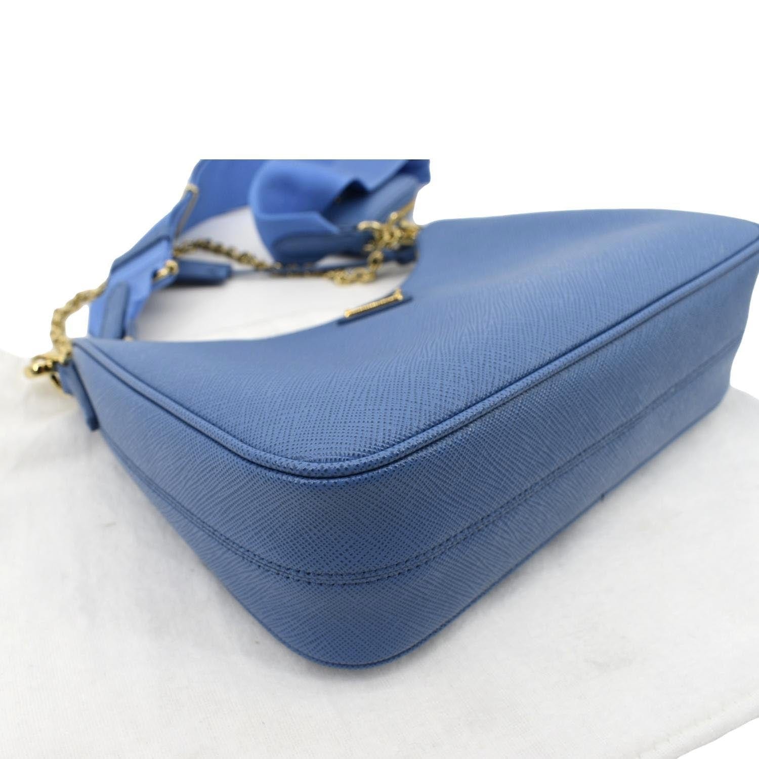 Re-edition 2005 leather handbag Prada Blue in Leather - 35028453