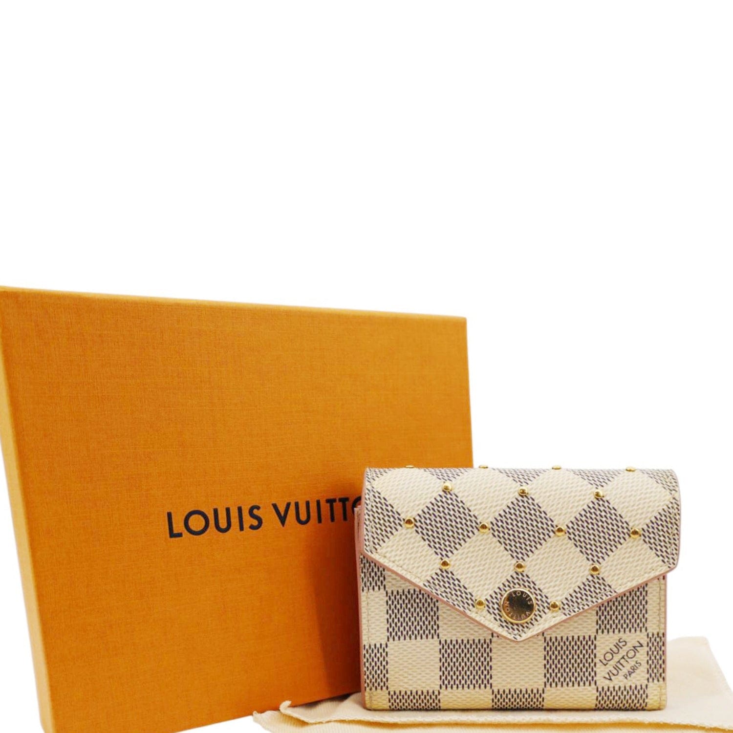 Louis Vuitton Zoe Wallet Damier and Leather at 1stDibs