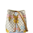 LOUIS VUITTON Neonoe Summer Trunks Damier Azur Crossbody Bag White