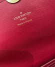  Louis Vuitton, Pre-Loved Raspberry Monogram Canvas Flore Wallet  On Chain (WOC), Purple : Luxury Stores