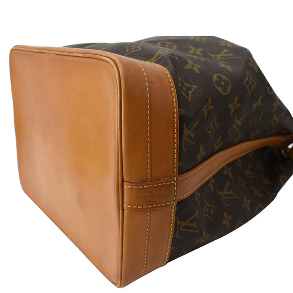 LOUIS VUITTON  Large Noe Monogram Canvas Shoulder Bag Brown