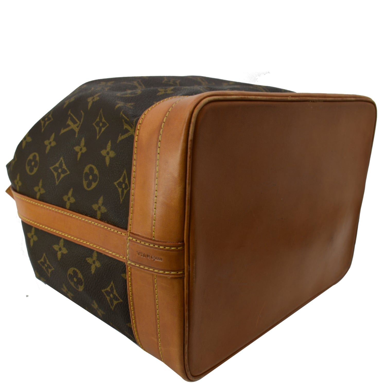 Noé cloth handbag Louis Vuitton Brown in Cloth - 32770358