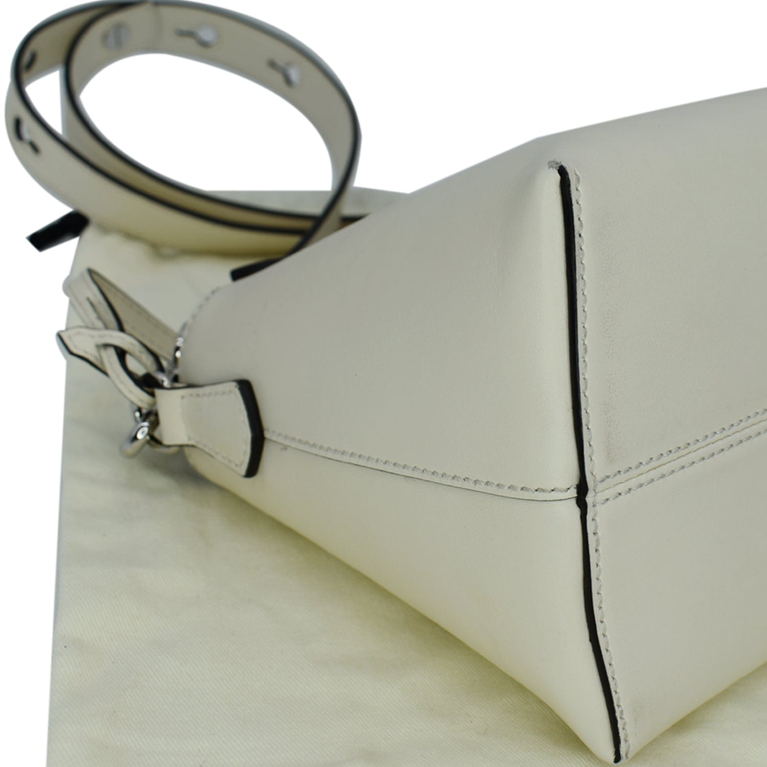 Fendi By The Way Medium Shoulder Bag in White