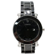 FENDI Women's Ceramic Swiss Analog SS Bracelet Date Watch Black Dial 37MM