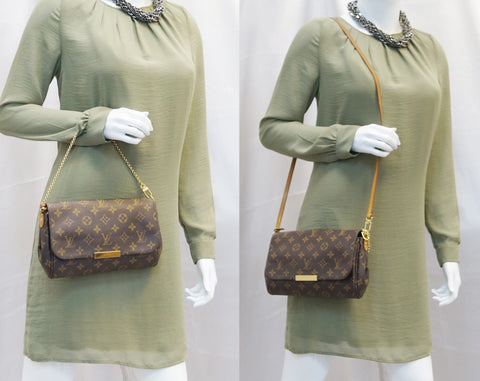 LOUIS VUITTON Monogram Canvas Favorite MM Crossbody Bag