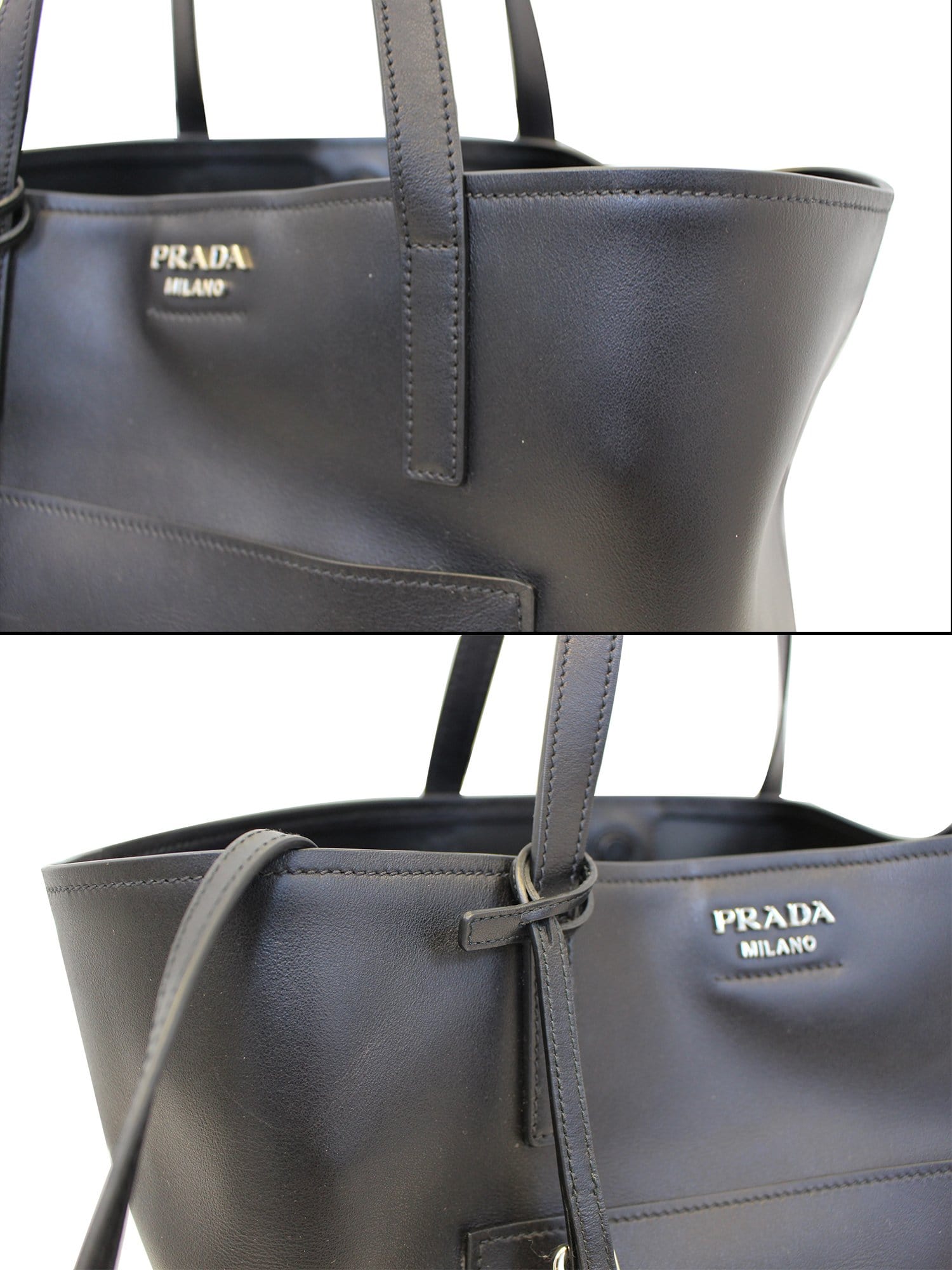 Shop Prada Leather Shoulder Bag