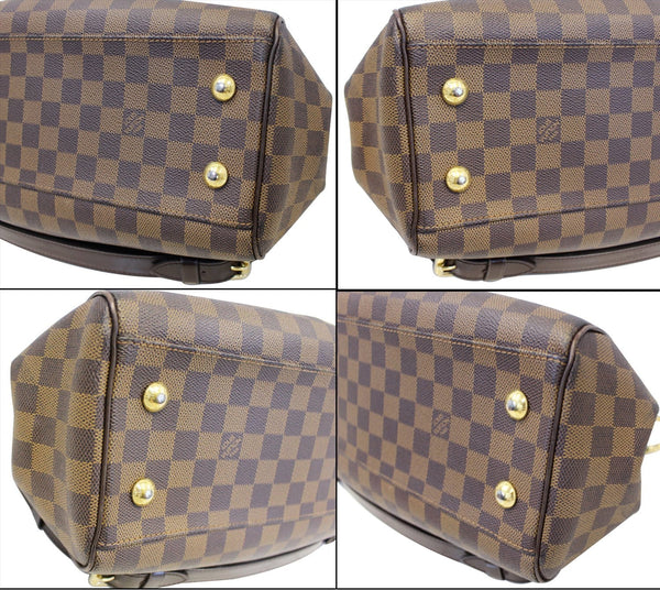 Louis Vuitton Damier PM Trevi Ebene Brown Shoulder Bag - bottom