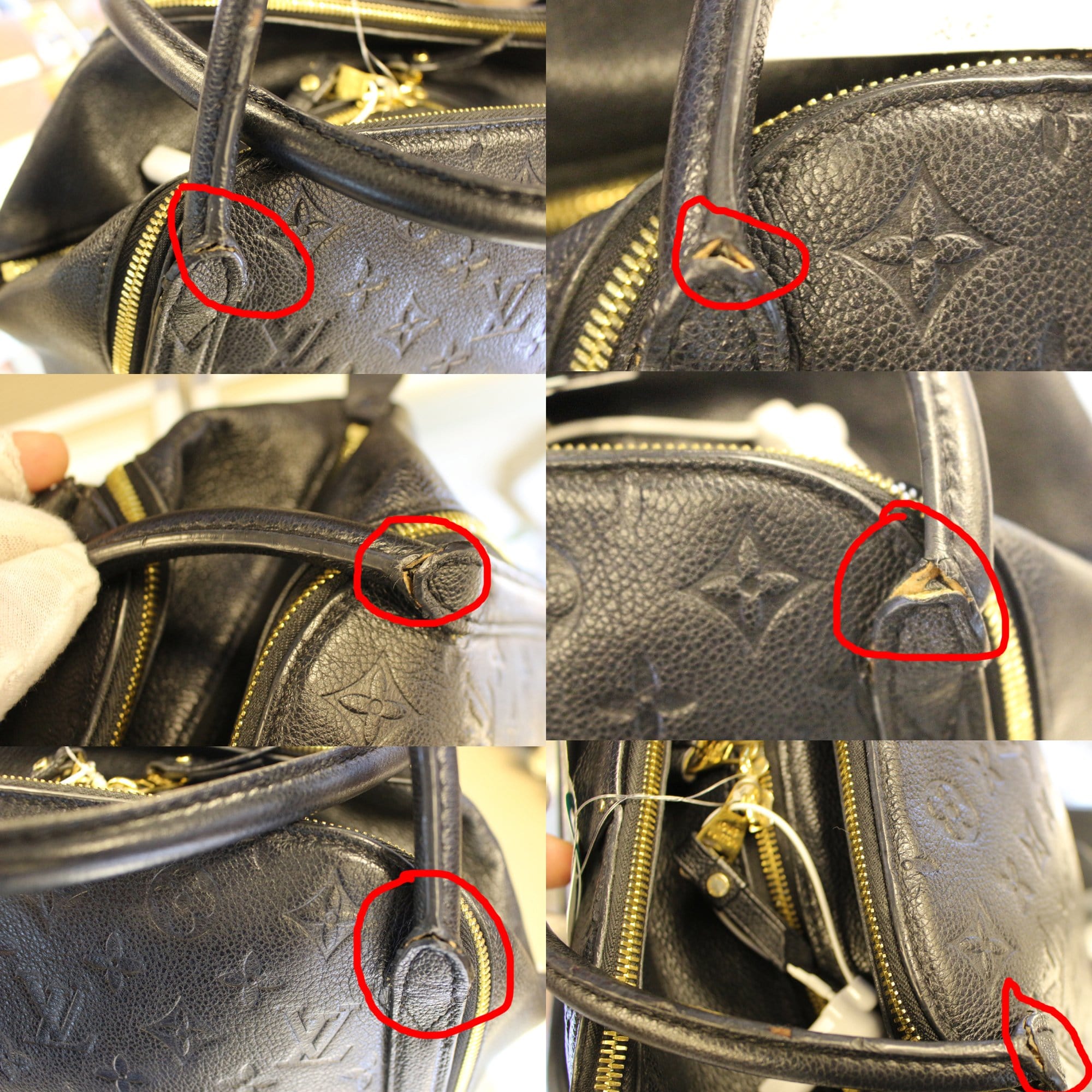 Louis Vuitton Marais Handbag Monogram Empreinte Leather MM - ShopStyle  Satchels & Top Handle Bags