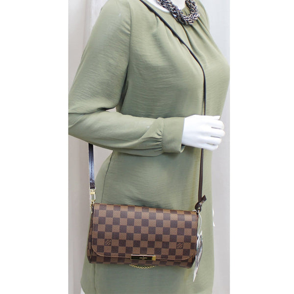 LOUIS VUITTON Favorite PM Damier Ebene Shoulder Crossbody Bag-US