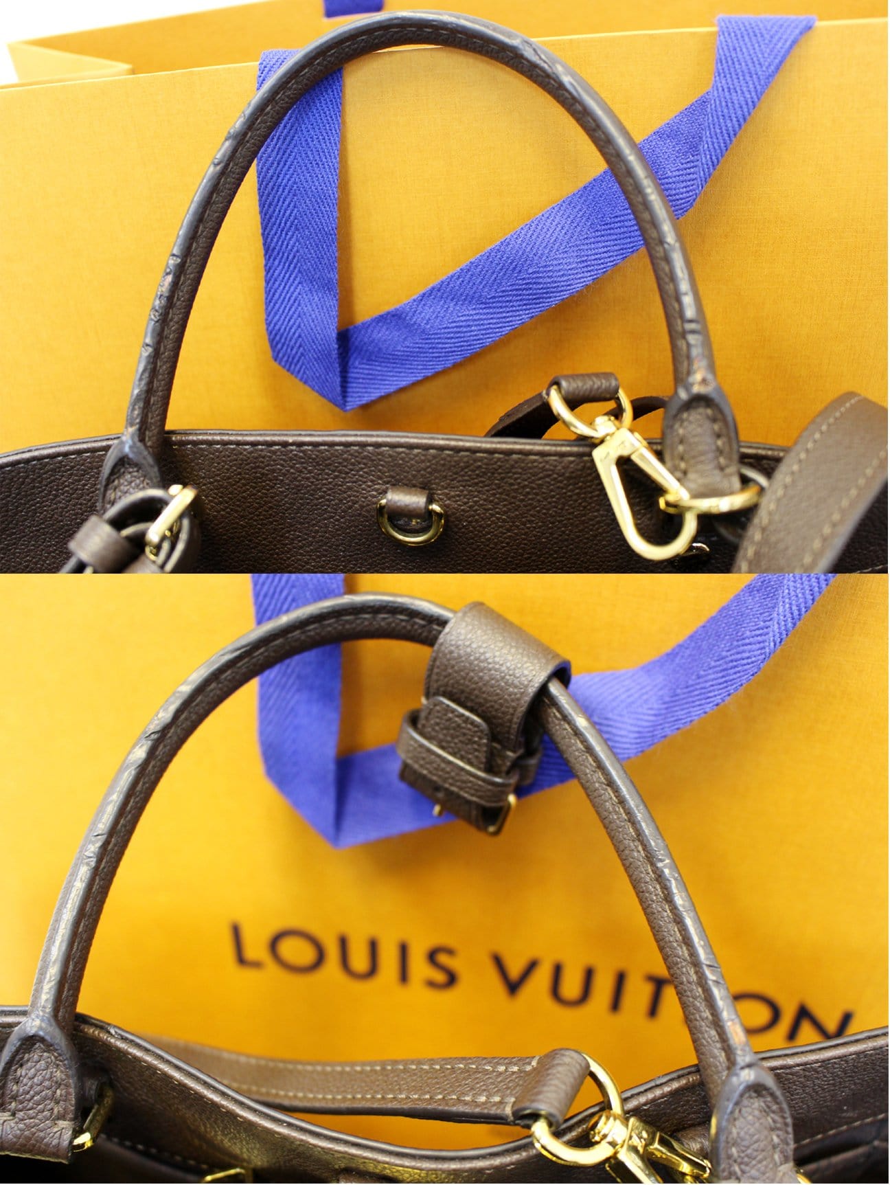 Louis Vuitton Terre Monogram Empreinte Montaigne GM Bag- Yoogi's Closet