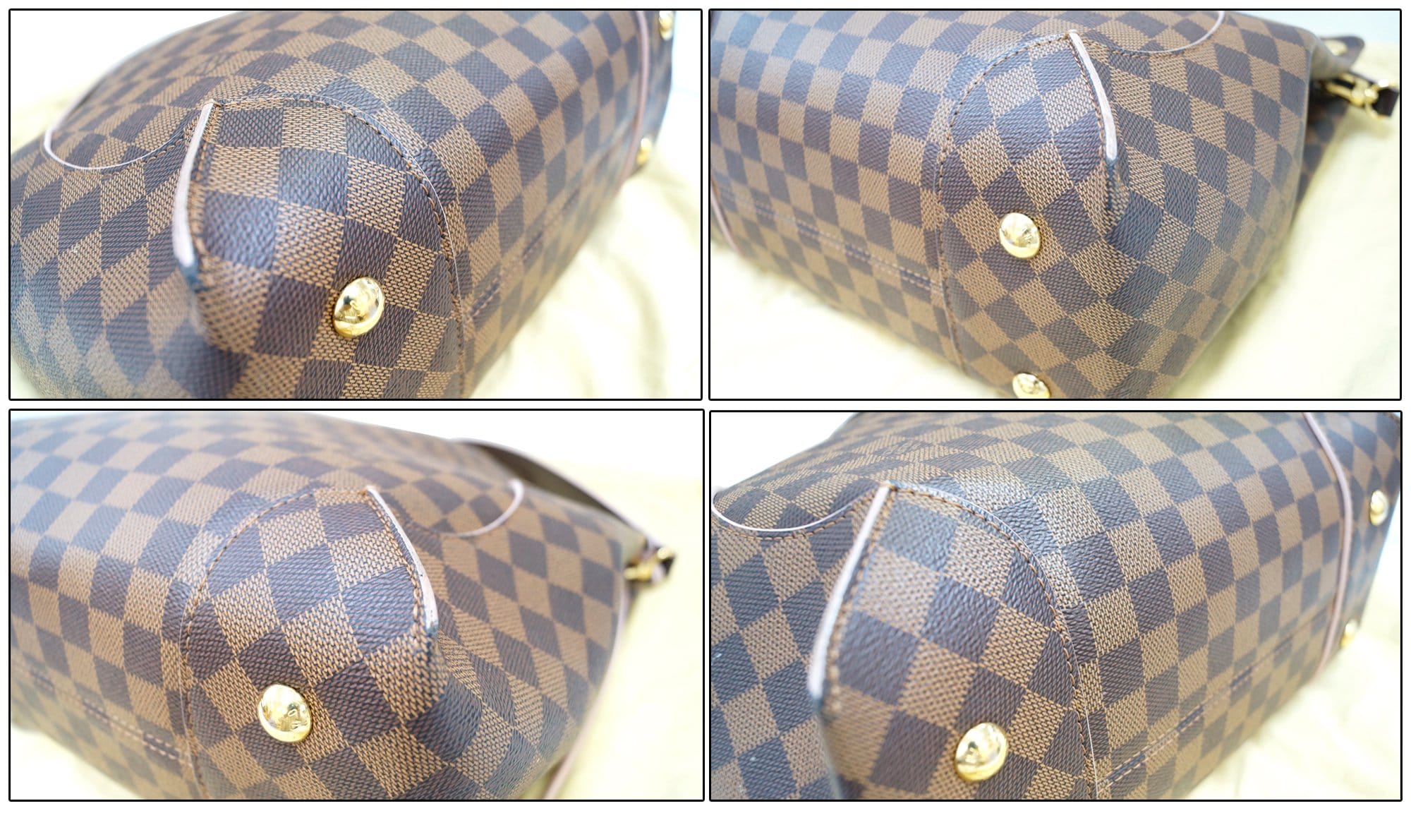 Louis Vuitton Red x Damier Ebene Caissa Hobo Bag 3L414 For Sale at 1stDibs