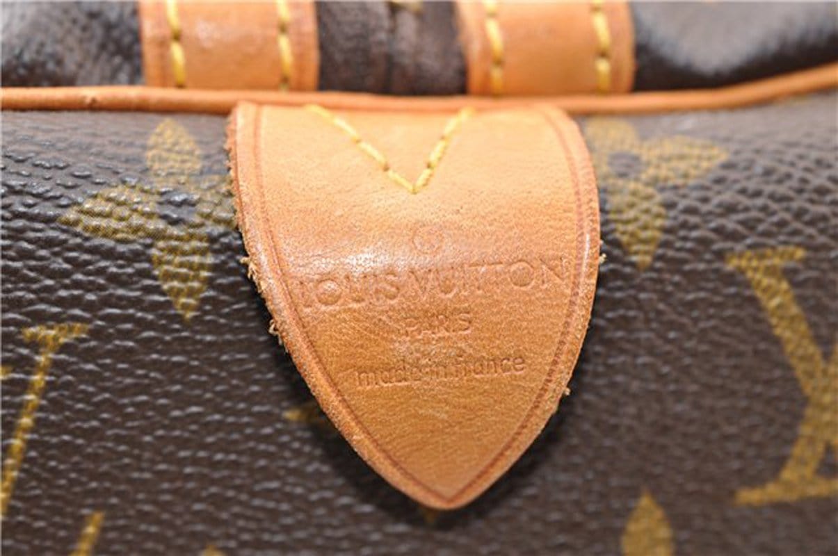 Authentic Louis Vuitton Monogram Sac Souple 45 Hand Boston Bag Old Model  5123E
