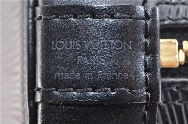 LOUIS VUITTON Epi Leather Alma PM Black Satchel Bag