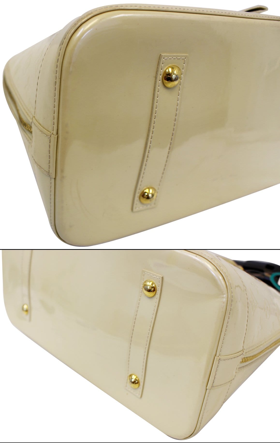 Louis Vuitton Dune Monogram Vernis Alma GM Handbag Satchel