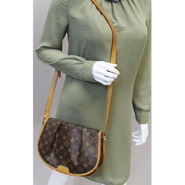 LOUIS VUITTON Menilmontant PM Monogram Canvas Shoulder Crossbody Bag