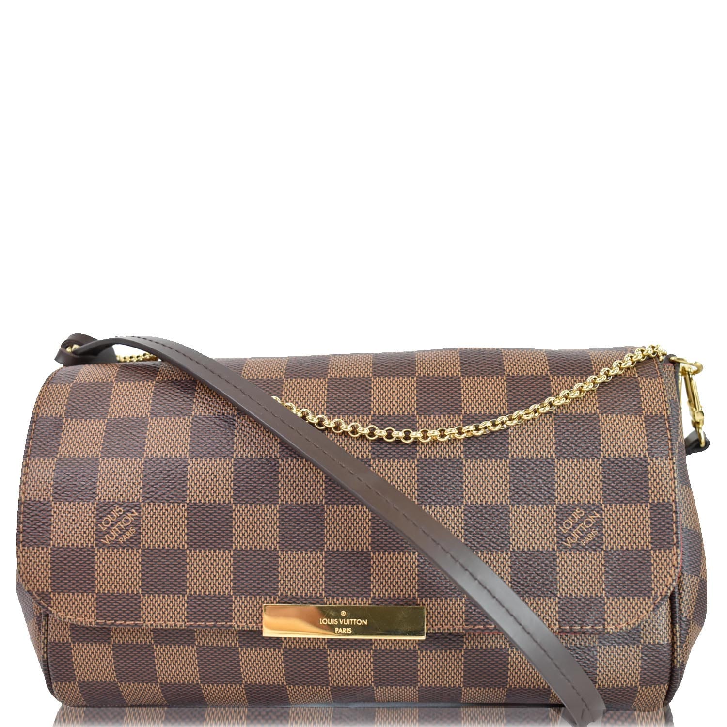 Louis Vuitton Damier Ebene Eva (2014) Pouch Or Crossbody Bag at