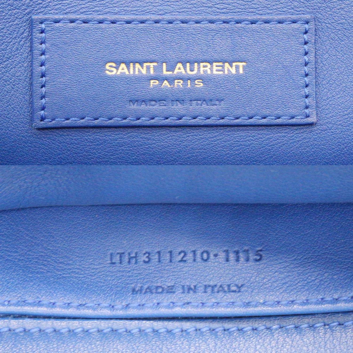 Saint Laurent - Large Leather Shopping Tote - Women - Calf Leather/Leather - One Size - Blue