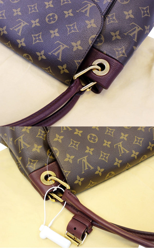 Louis Vuitton Olympe Aurore Leather Straps Satchel Bag