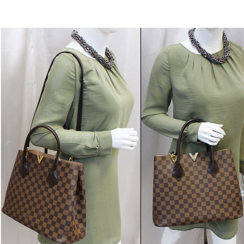 LOUIS VUITTON Kensington Damier Ebene Shoulder Handbag