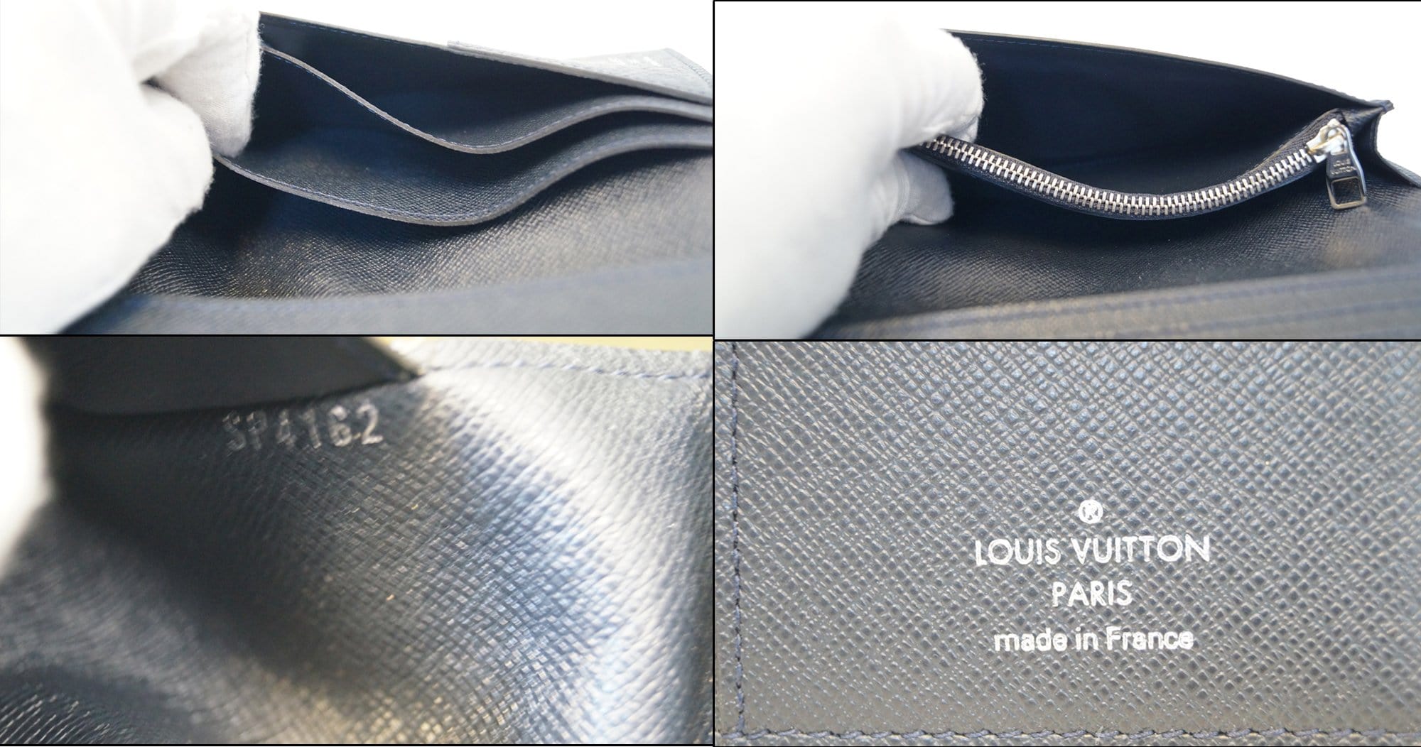 Louis Vuitton Brazza Wallet Taiga Black/Rainbow in Taiga Leather - US