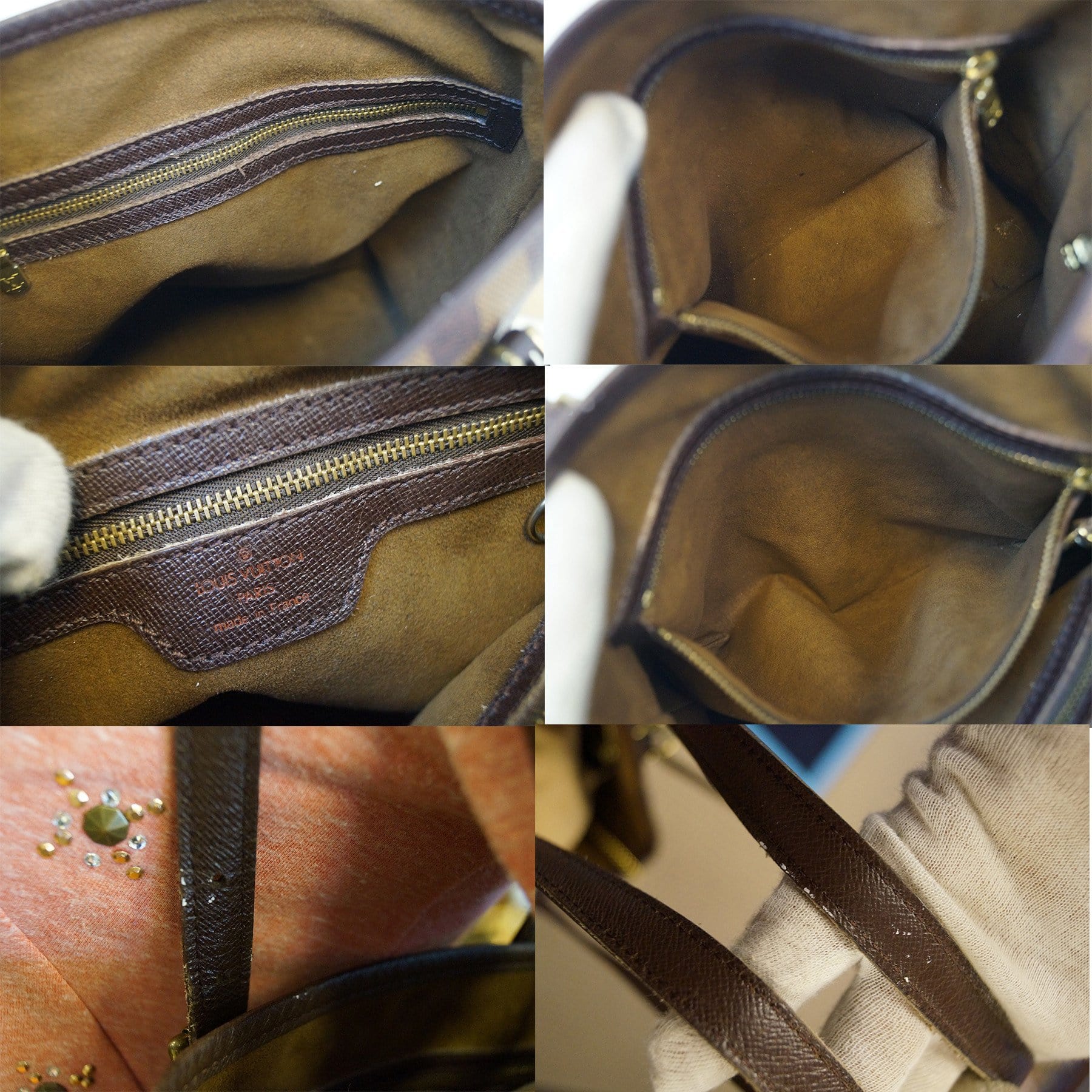 Louis Vuitton Damier Ebene Marais Bucket Bag - Brown Shoulder Bags, Handbags  - LOU87661