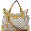 LOUIS VUITTON Evora MM Damier Azur Tote Shoulder Bag-US