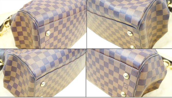 LOUIS VUITTON Damier Ebene Trevi GM 2way Shoulder Handbag