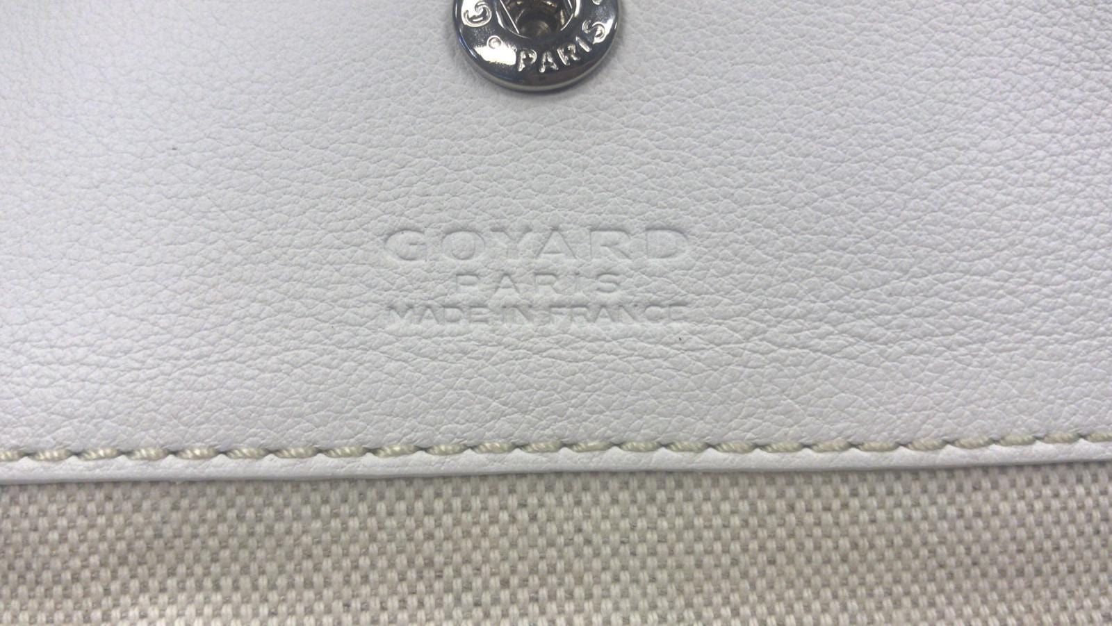 Goyard White Goyardine Coated Canvas and Leather Saint Louis GM
