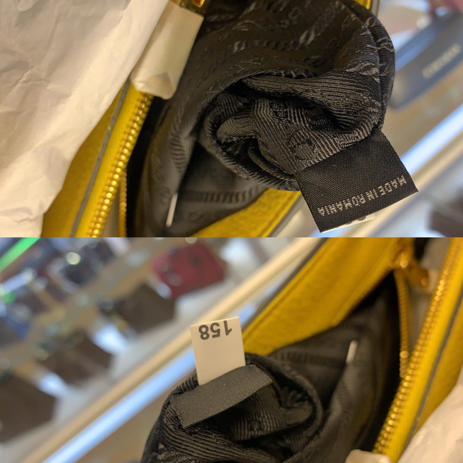 Yellow Prada Vitello Phenix Camera Bag – Designer Revival