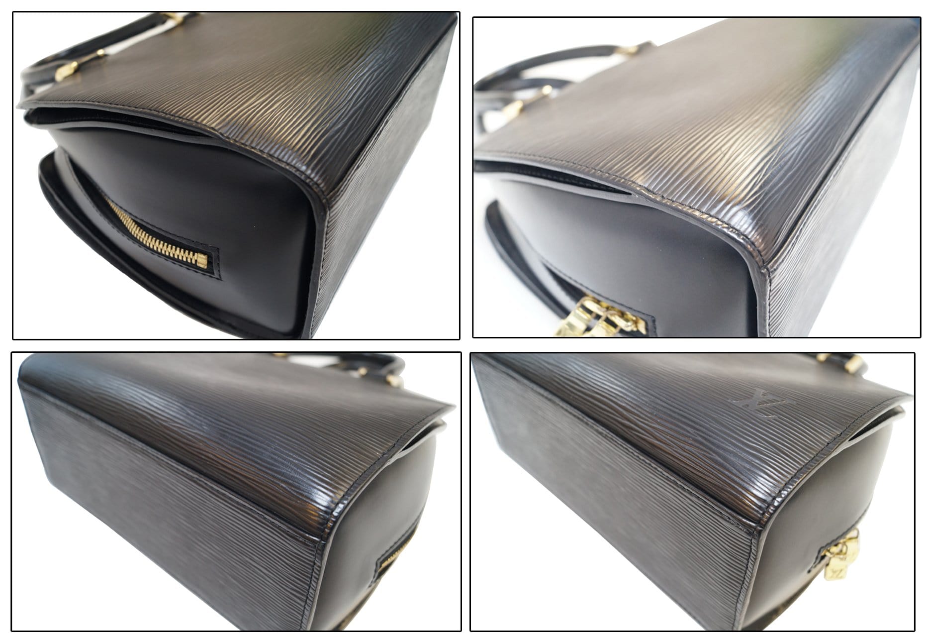 Louis Vuitton Pont Neuf Top Handle Bag PM Black Leather