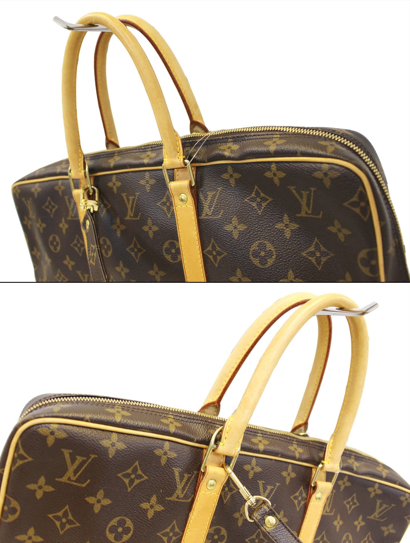 Louis Vuitton Briefcase Monogram Canvas Travel Bag with